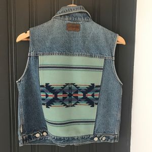 Vintage Pendleton Denim Vest